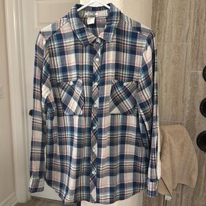 Levi’s Cotton Plaid Casual Button Down Size Large